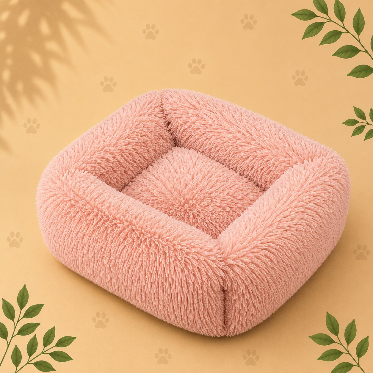 Premium Plush Pet Sofa Bed | Cozy Calming Bed for Dogs & Cats