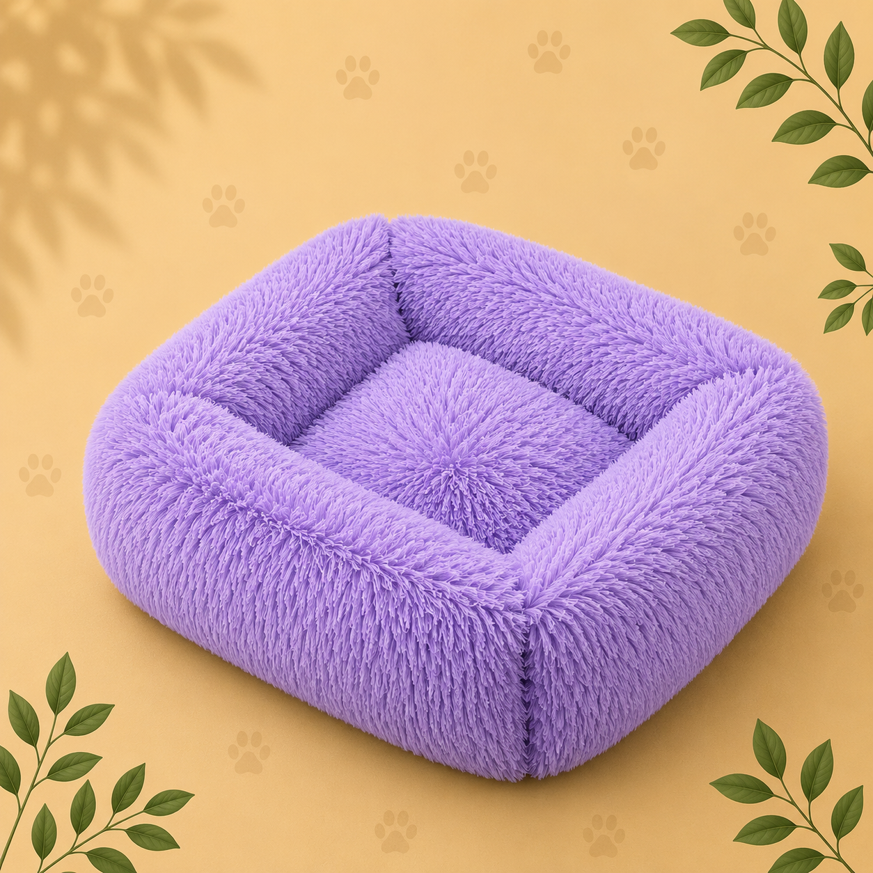 Premium Plush Pet Sofa Bed | Cozy Calming Bed for Dogs & Cats