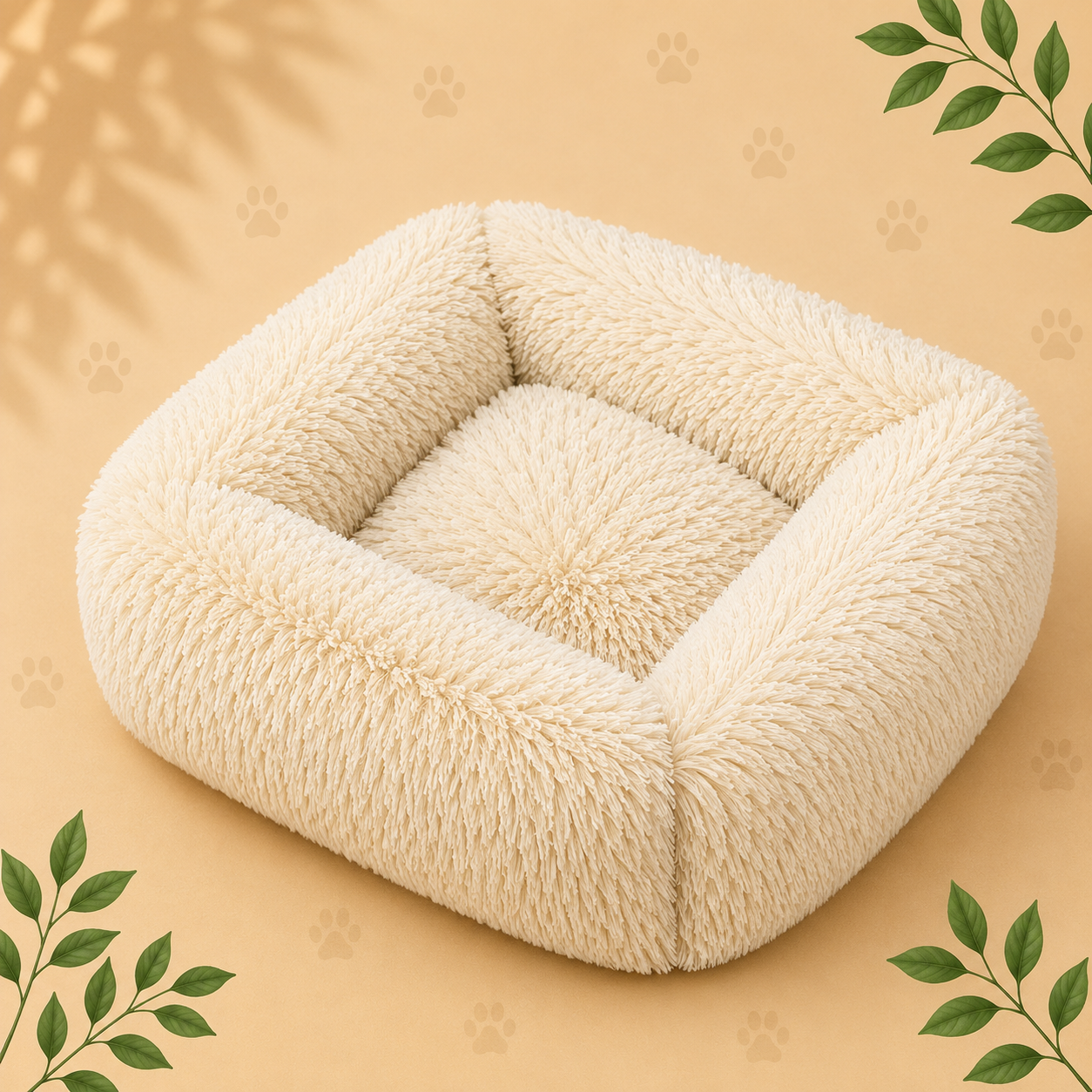 Premium Plush Pet Sofa Bed | Cozy Calming Bed for Dogs & Cats