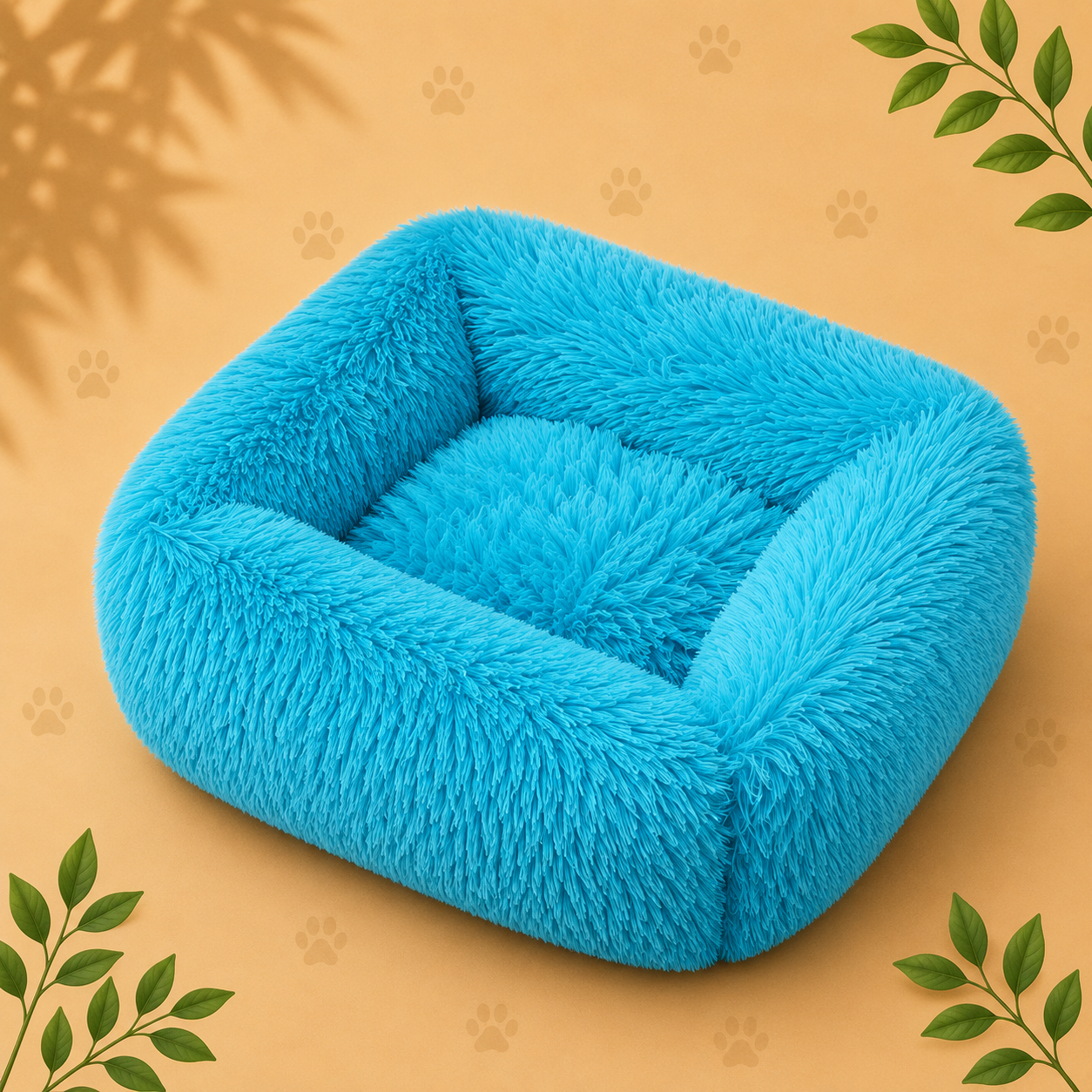 Premium Plush Pet Sofa Bed | Cozy Calming Bed for Dogs & Cats