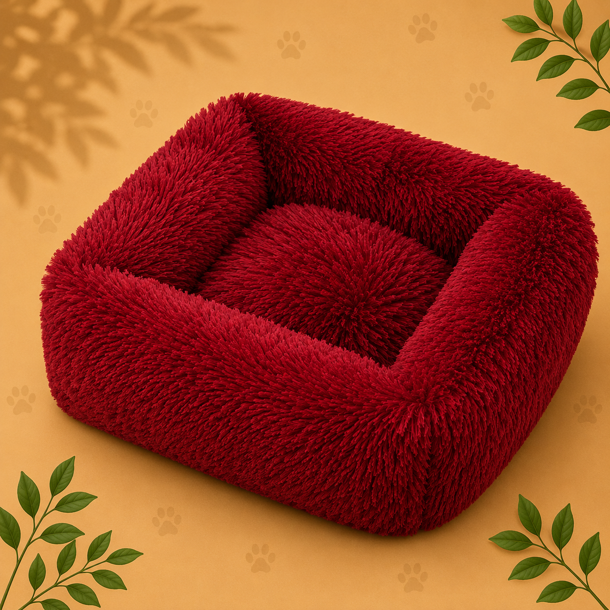 Premium Plush Pet Sofa Bed | Cozy Calming Bed for Dogs & Cats