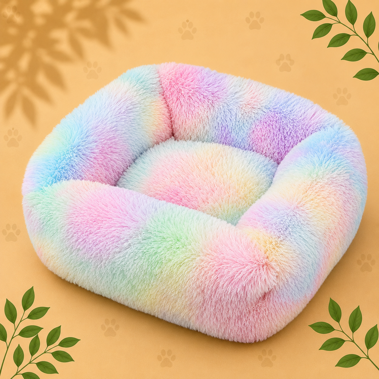 Premium Plush Pet Sofa Bed | Cozy Calming Bed for Dogs & Cats