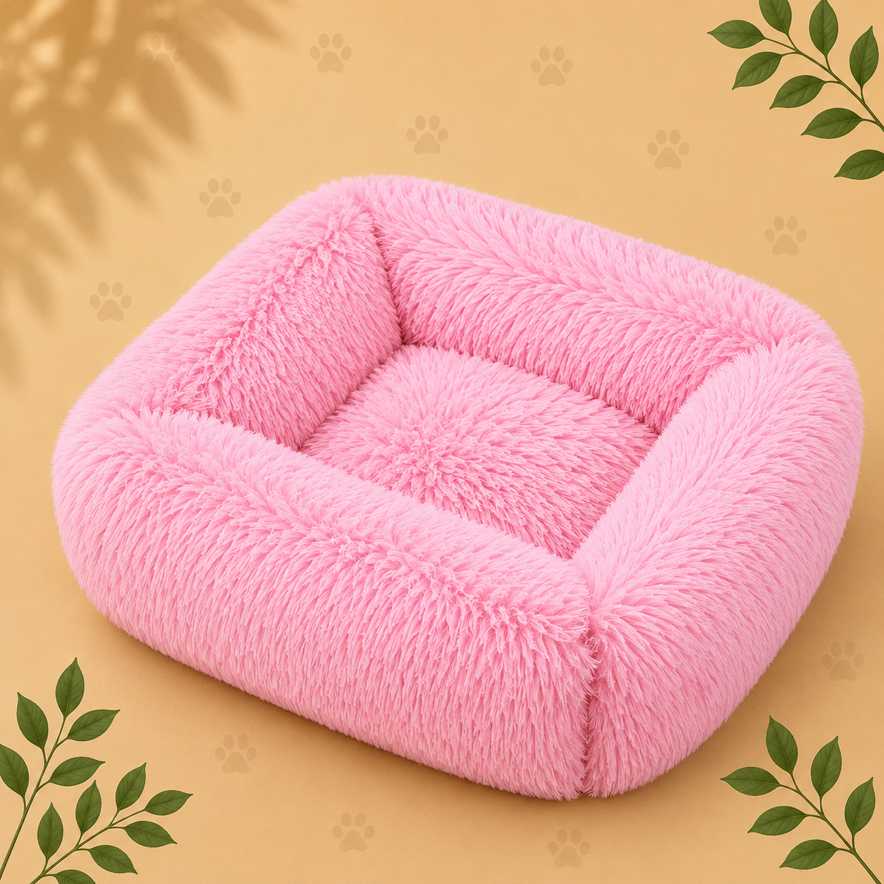 Premium Plush Pet Sofa Bed | Cozy Calming Bed for Dogs & Cats