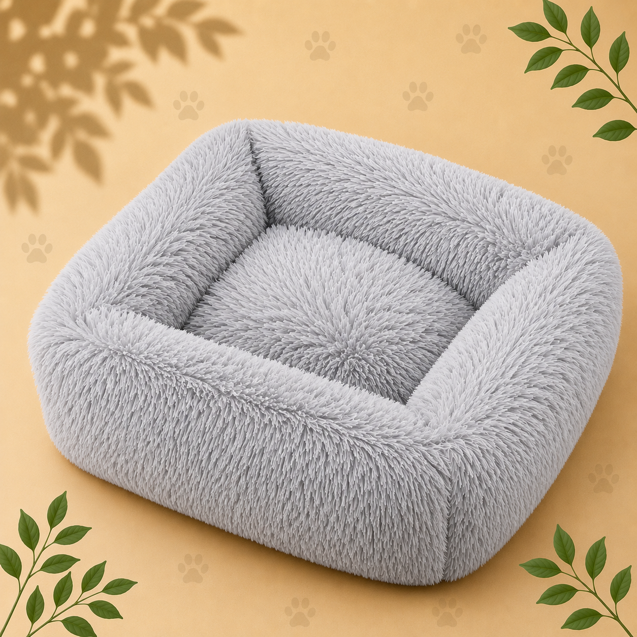 Premium Plush Pet Sofa Bed | Cozy Calming Bed for Dogs & Cats