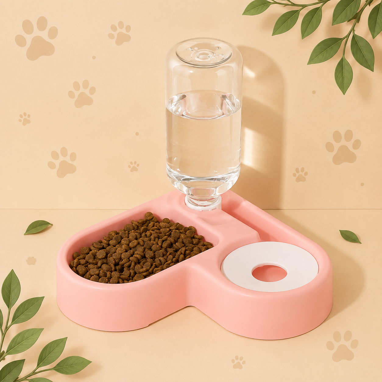 Automatic Pet Water & Food Bowl Set for Cats & Small Dogs