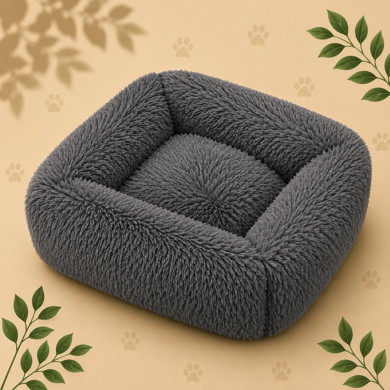 Premium Plush Pet Sofa Bed | Cozy Calming Bed for Dogs & Cats