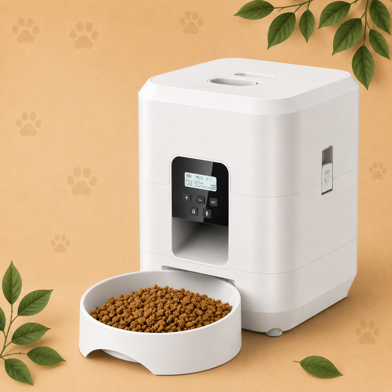 Smart Automatic Pet Feeder with Wi-Fi, HD Camera & App Control