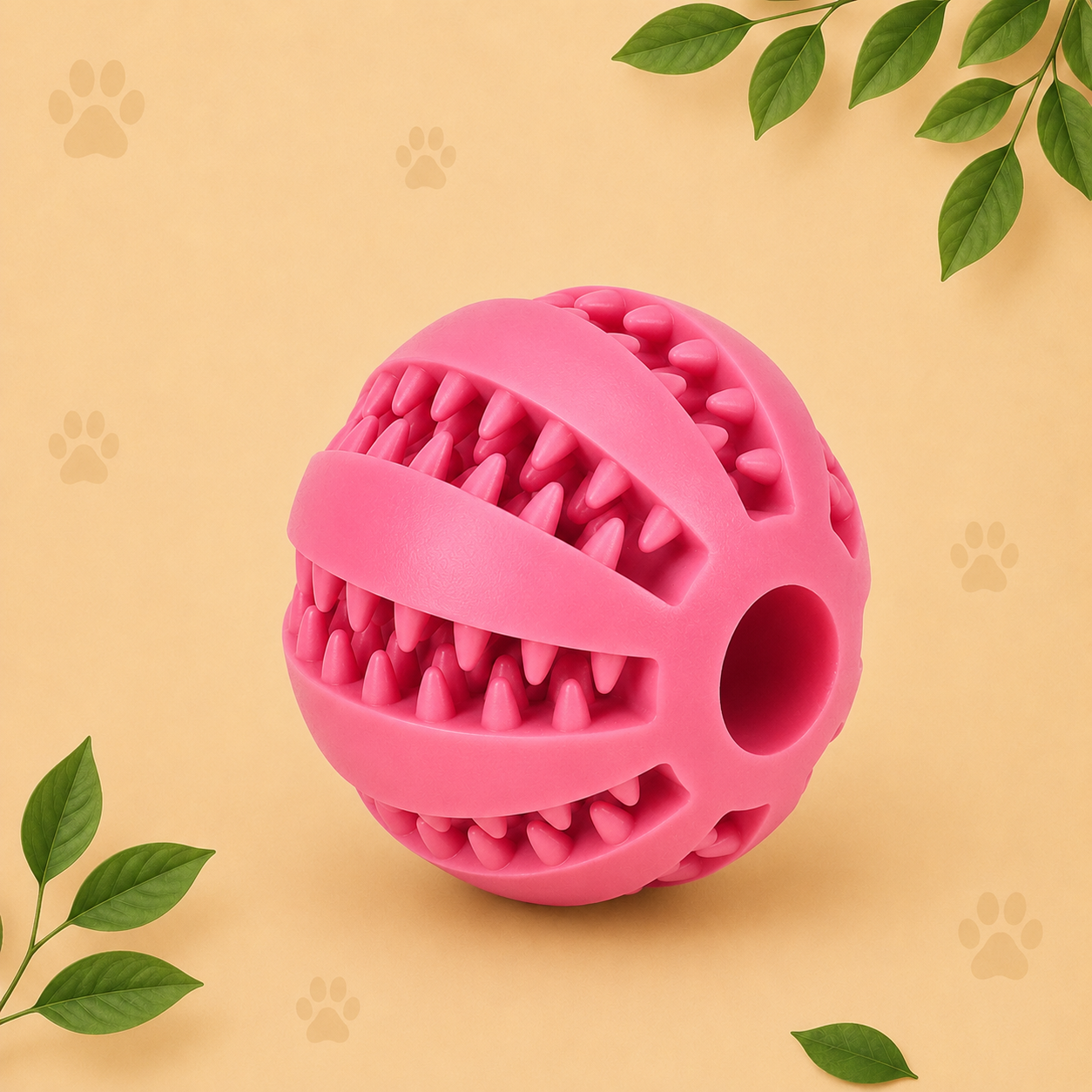 Interactive Treat Ball | Durable Rubber Puzzle Toy