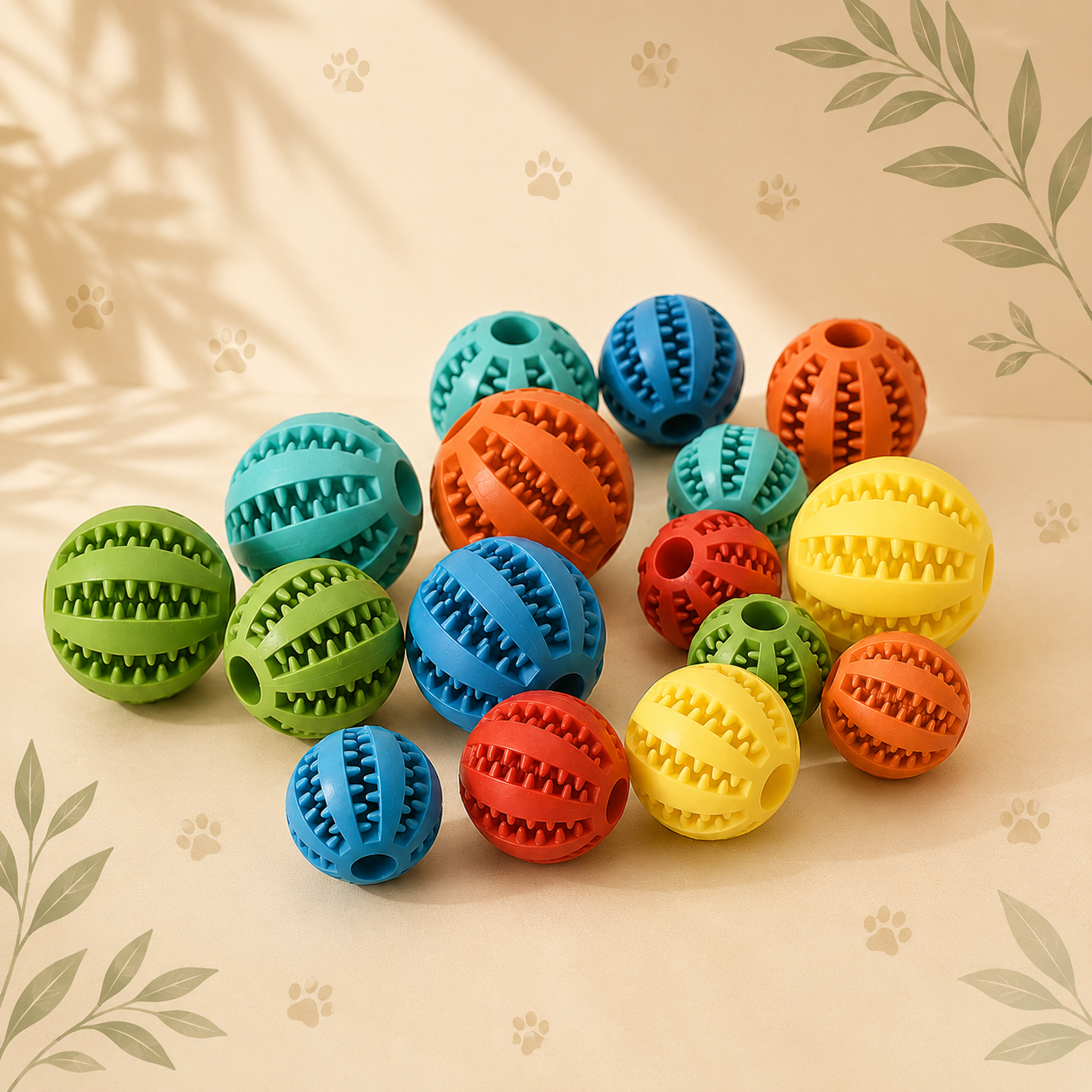 Interactive Treat Ball | Durable Rubber Puzzle Toy