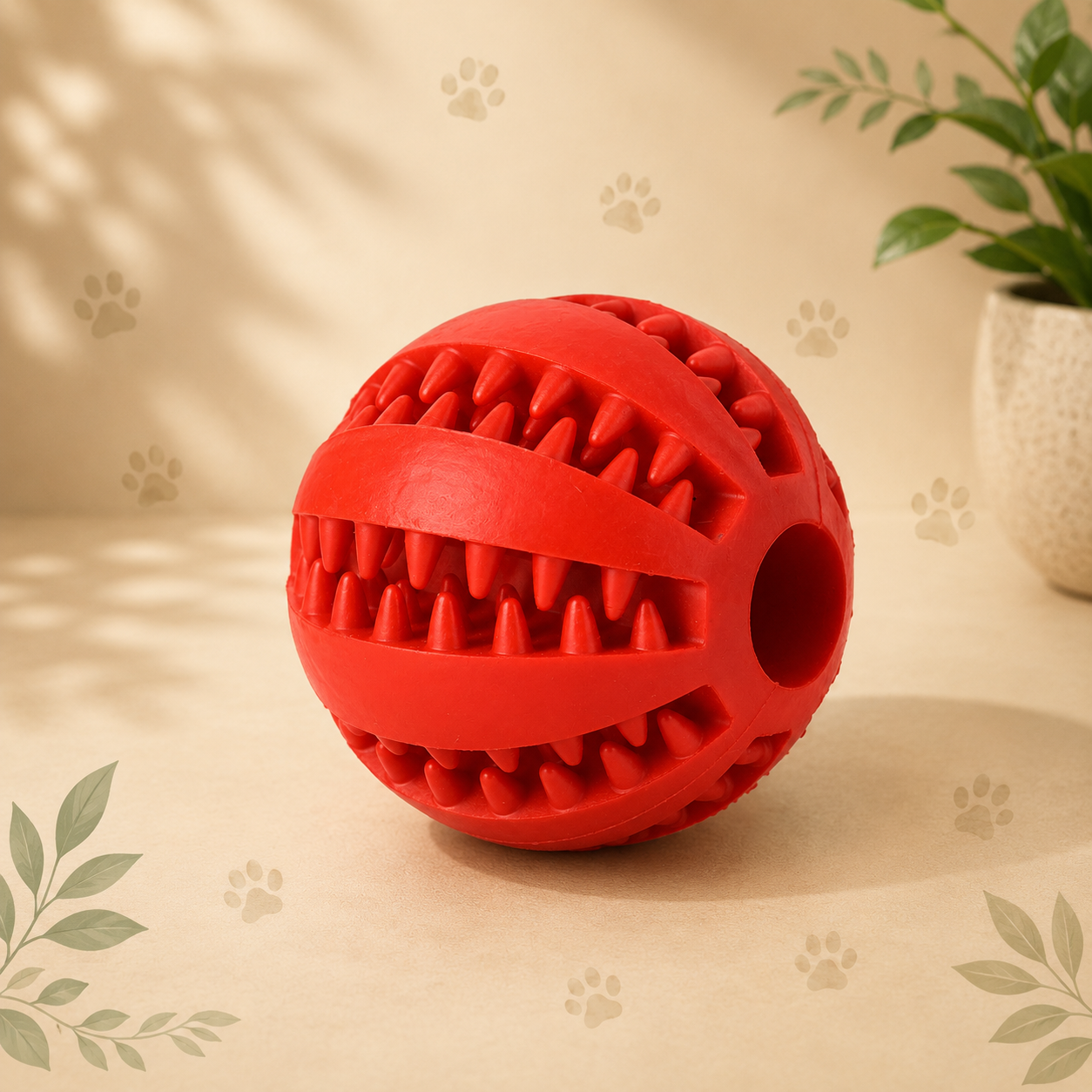Interactive Treat Ball | Durable Rubber Puzzle Toy